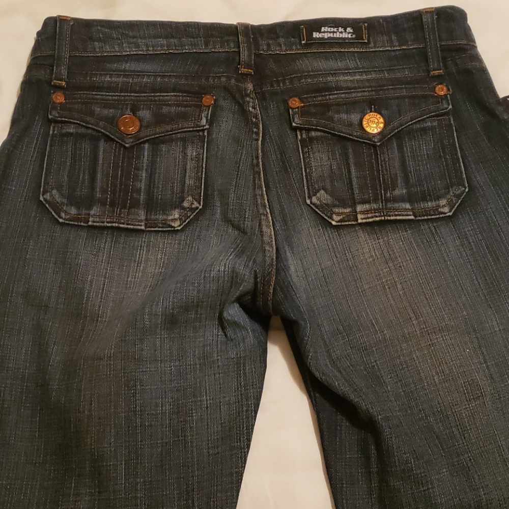 R & R Boot Leg Long Jeans - Picture 2 of 6